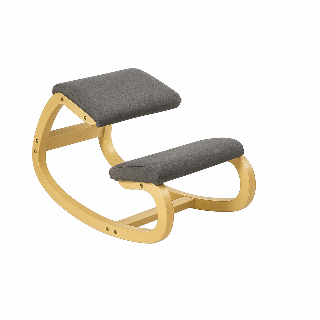 Taburete ergonómico con sillín acolchado